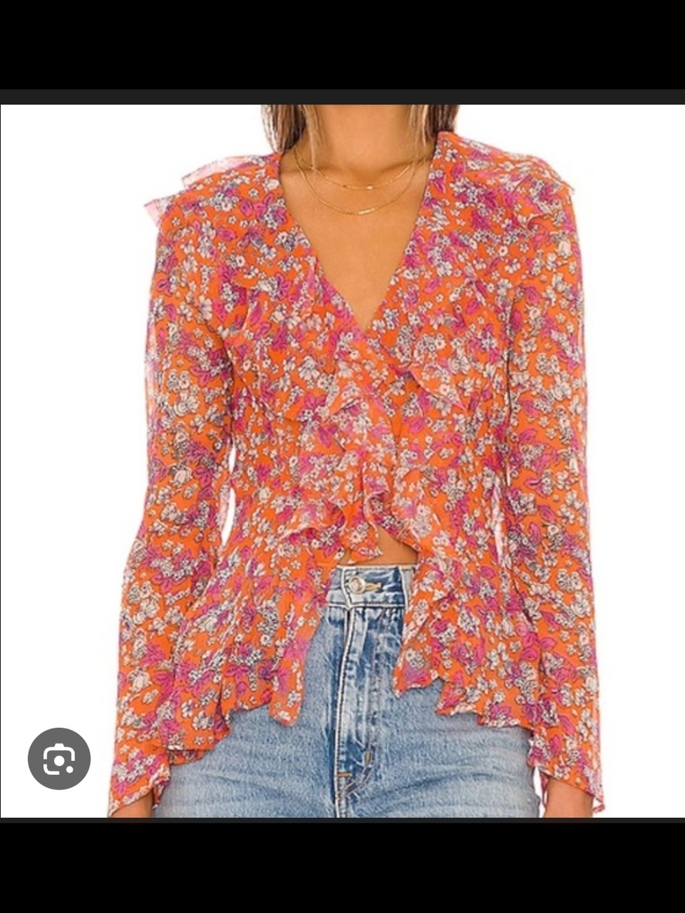 Free Prople "Nina" Sheer Blouse
